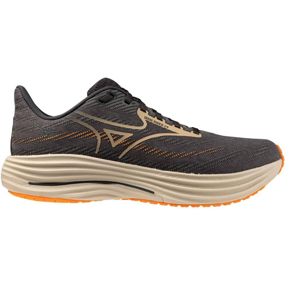 NEW MIZUNO men's wave rider 29 running shoes in quiet shade summer sand